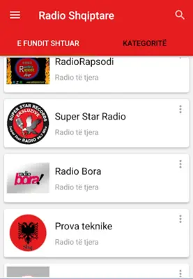 Radio Albania, Radio Shqiptare android App screenshot 1